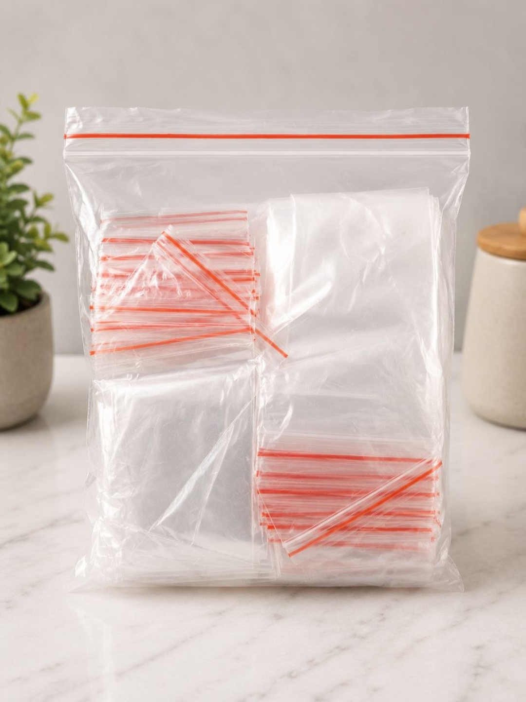 Zip-lock пакеты 100 шт для хранения продуктов и вещей