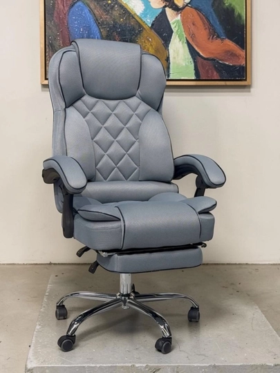 Кресло для офиса и дома, из эко кожи, поворот 360°, механизм качания — ALLITEM-ENERGYCHAIRS-МОРСК