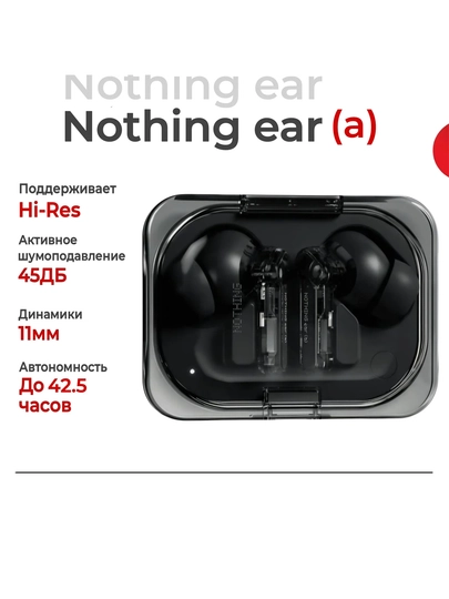 Nothing Ear (a) TWS naushnik, ANC 45 dB, LDAC Hi-Res, Bluetooth 5.3 4