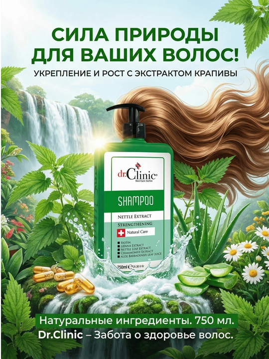 Шампунь для волос Dr.Clinic 750 мл