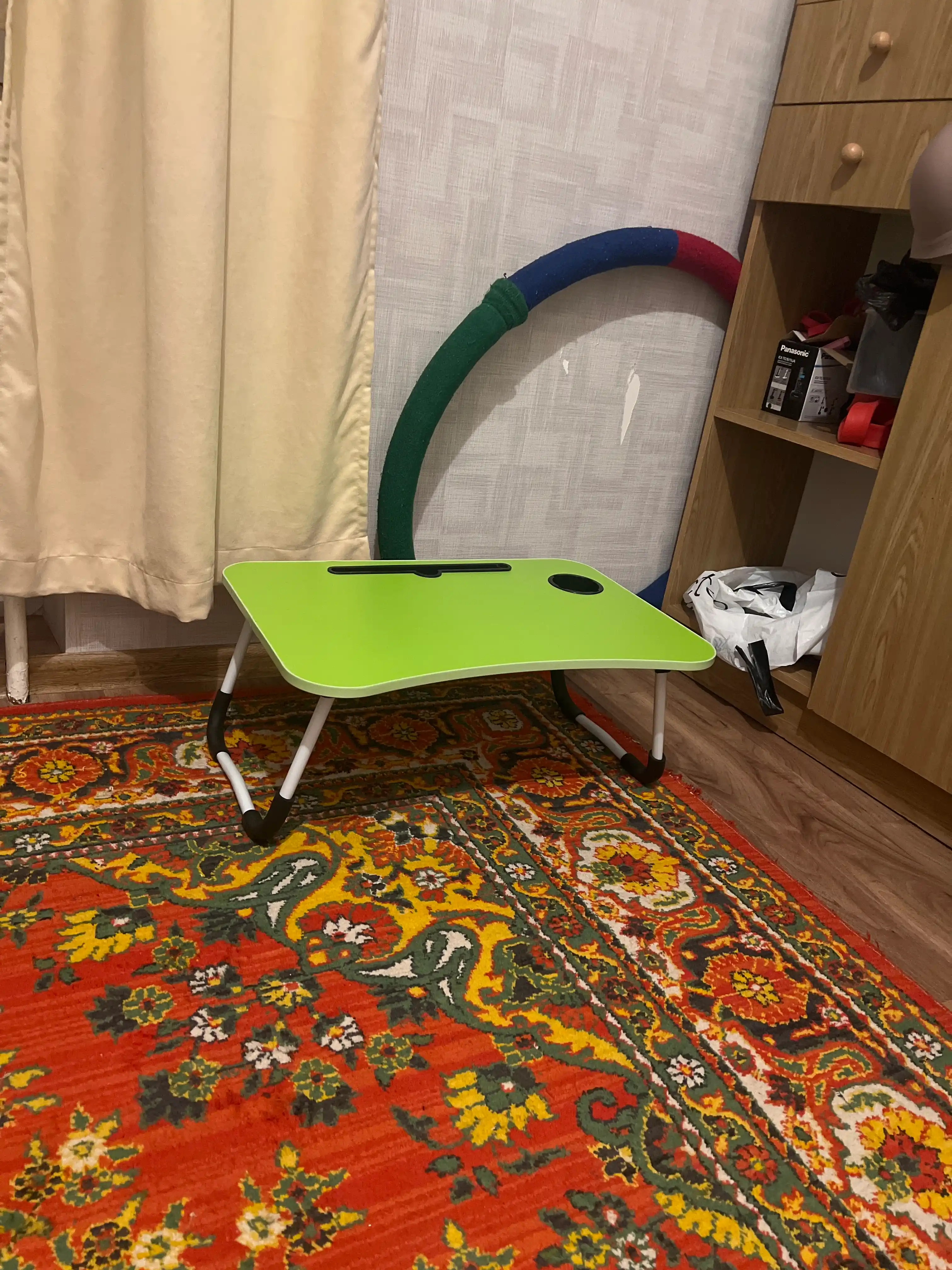 Складной столик для ноутбука и кровати 60×40 см, с подстаканником и подставкой