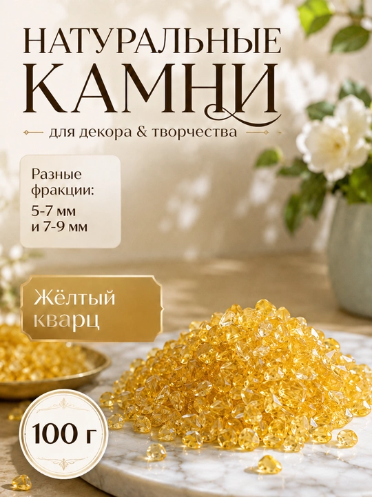 Натуральные камни для декора изделий из гипса, смолы, свечей