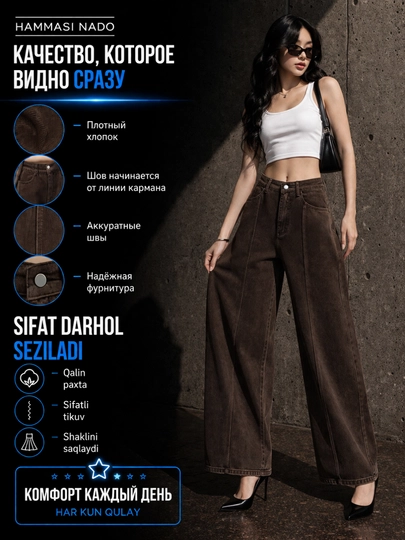 Ayollar baggy jinsi, Y2K, keng jinsi, klassik, koreys uslubi, baland bel