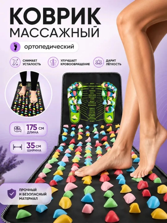 Oyoqlar uchun ortopedik massaj gilamchasi - 