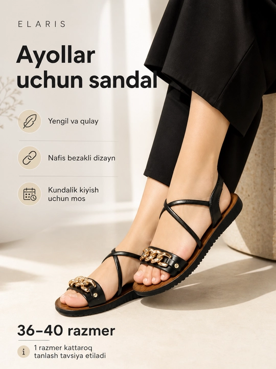 Ayollar va qizlar uchun qulay, zamonaviy, bahor, yoz, kuz uchun mo‘ljallangan 36-40 sm li boshmoqlar - 