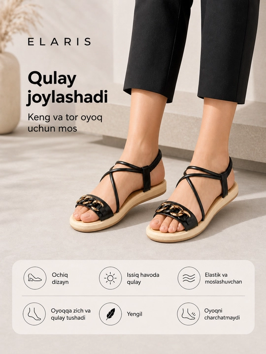 Ayollar va qizlar uchun qulay, zamonaviy, bahor, yoz, kuz uchun mo‘ljallangan 36-40 sm li boshmoqlar