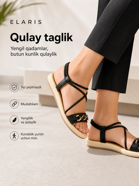 Ayollar va qizlar uchun qulay, zamonaviy, bahor, yoz, kuz uchun mo‘ljallangan 36-40 sm li boshmoqlar
