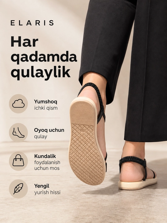 Ayollar va qizlar uchun qulay, zamonaviy, bahor, yoz, kuz uchun mo‘ljallangan 36-40 sm li boshmoqlar