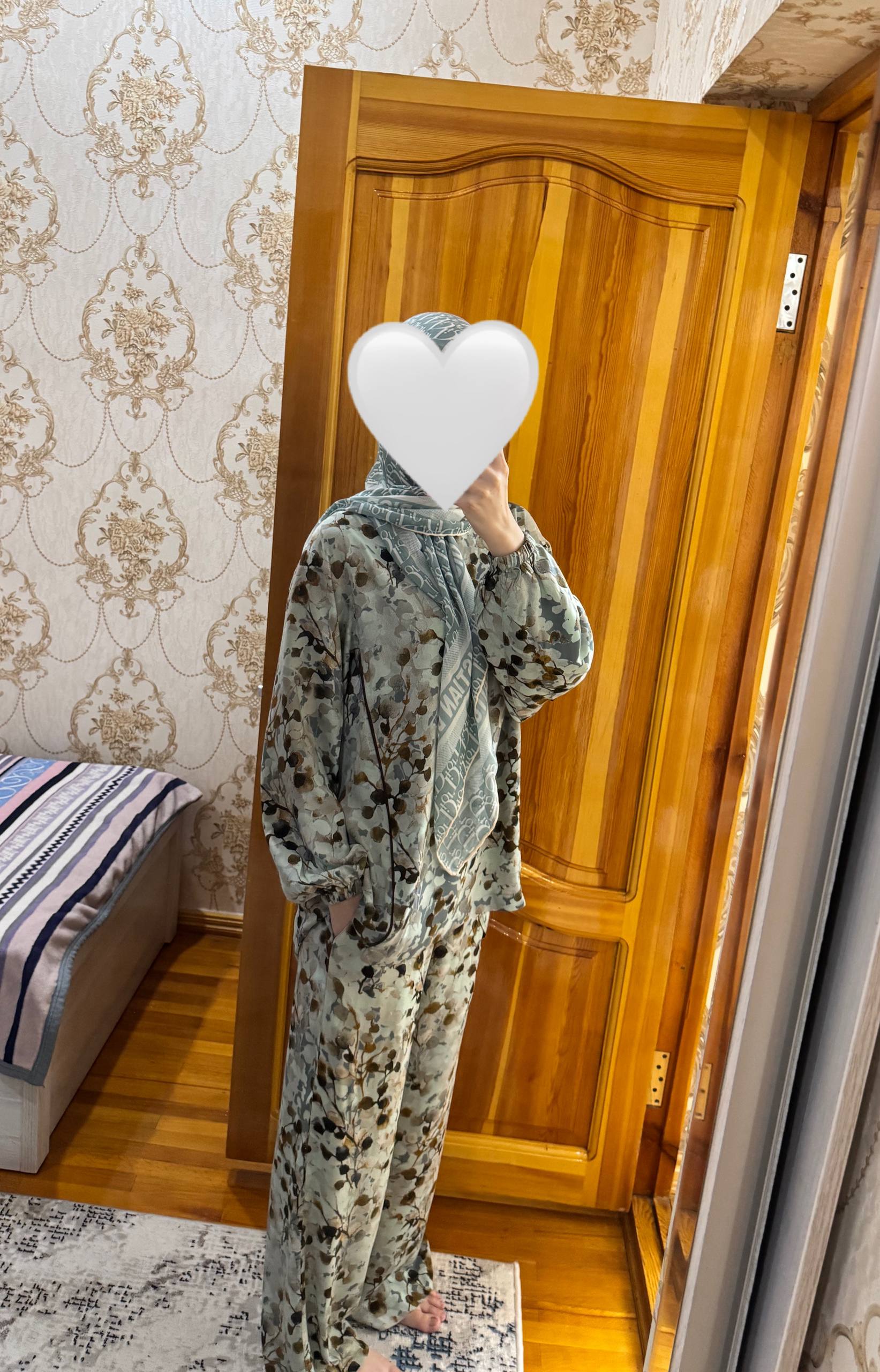 NORA 2, ayollar kostyumi tabiiy shtapeldan, dvoyka, tunika va shim