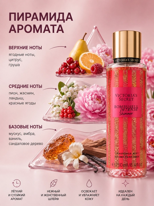 Парфюмированный спрей для тела Victoria’s Secret 250 мл, Женский мист с стойким ароматом