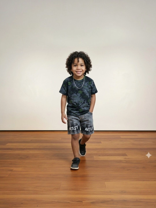 Детский комплект, футболка и шорты, 2-6 лет - 