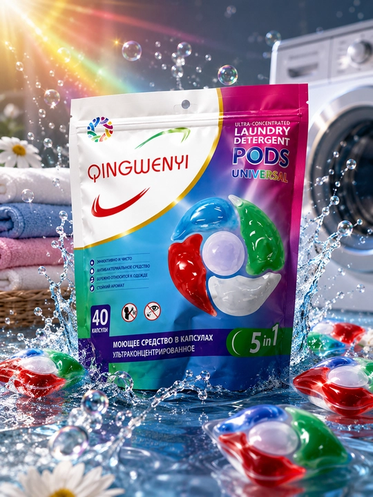 QINGWENYI Laundry Pods — капсулы нового поколения для безупречной стирки