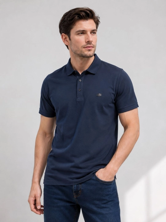 Erkaklar futbolkasi, kundalik qulay futbolka, yoqali futbolka, futbolka, katakli fudbolka - 