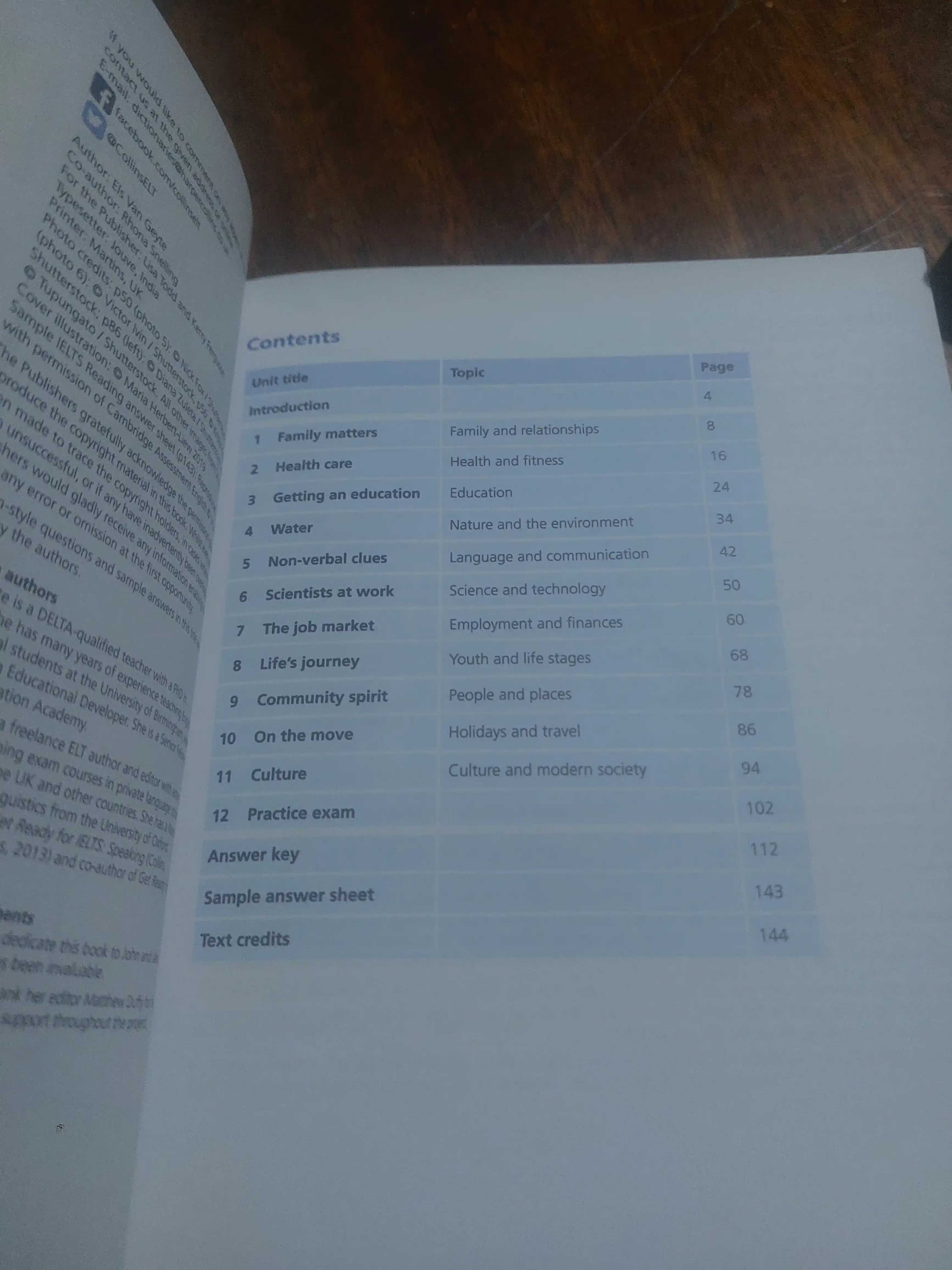 Collins, Reading for IELTS