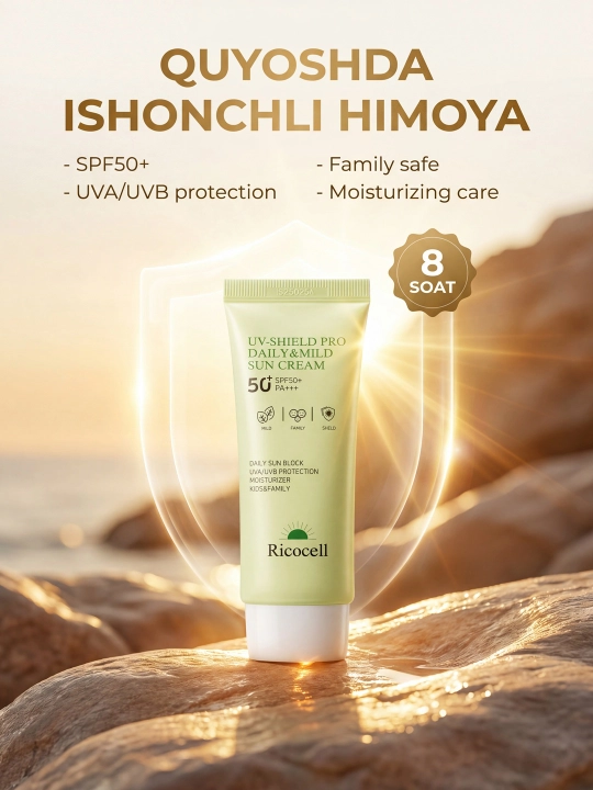 Ricocell UV-Shield Pro ежедневный солнцезащитный крем для взрослых и детей