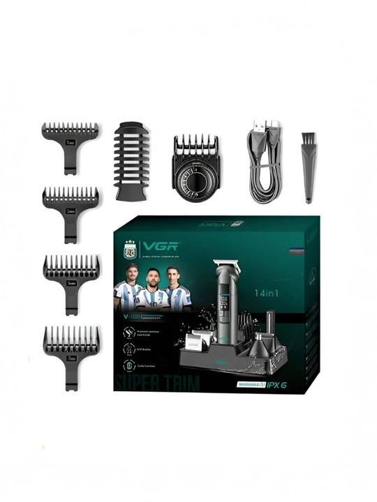 VGR -096, 14 ta 1 da, erkaklar uchun professional soch va soqol trimmeri