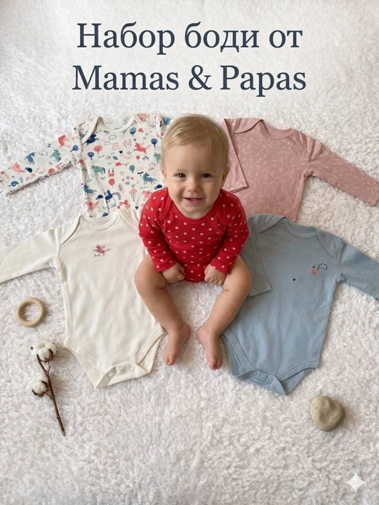 Набор детских боди Mamas & Papas (комплект из 5 шт)