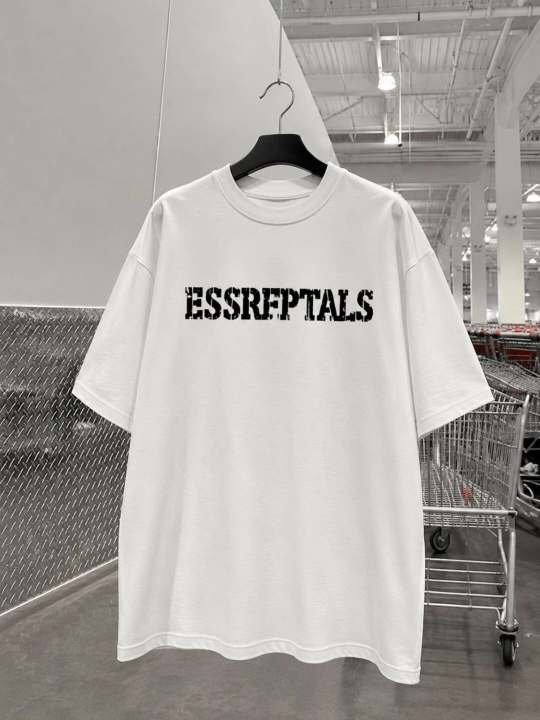 Футболка Oversize унисекс ESSREPTALS — хлопковый трикотаж, streetwear стиль