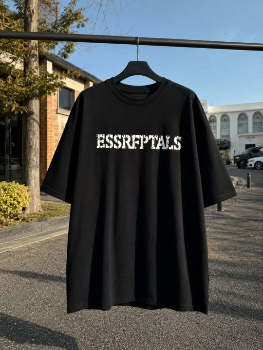 Футболка Oversize унисекс ESSREPTALS — хлопковый трикотаж, streetwear стиль