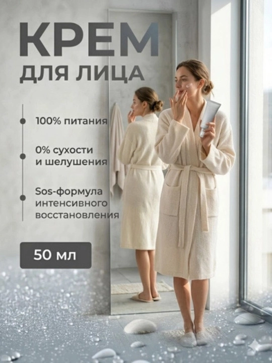 Tiklovchi yuz kremi Celimax Dual Barrier, SOS-formula, quruqlikka qarshi, 50 ml