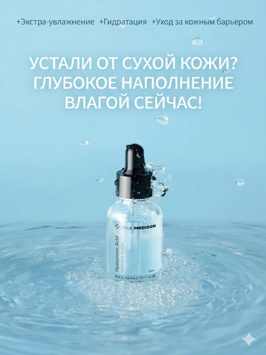 Paul Medison: ампул для лица, Сияние лица, улучшение кожи, антивозрастной эффект 9 видов