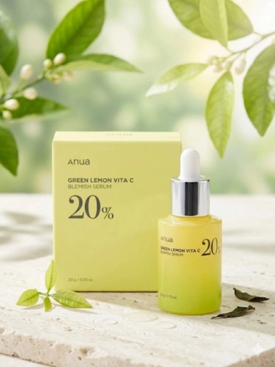 Для осветления и от пятен — зелёный Liyuzmon и сыворотка Anua C20%