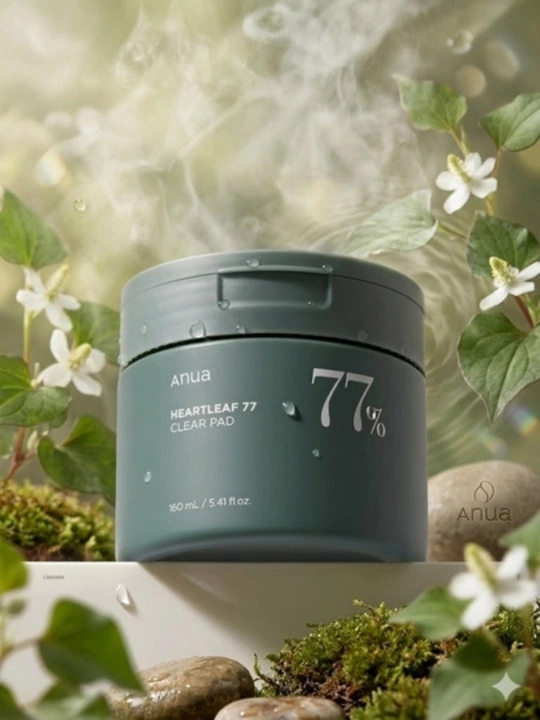 Очищающие, успокаивающие и разглаживающие подушечки для лица Anua Heartleaf 77% Clear Pad