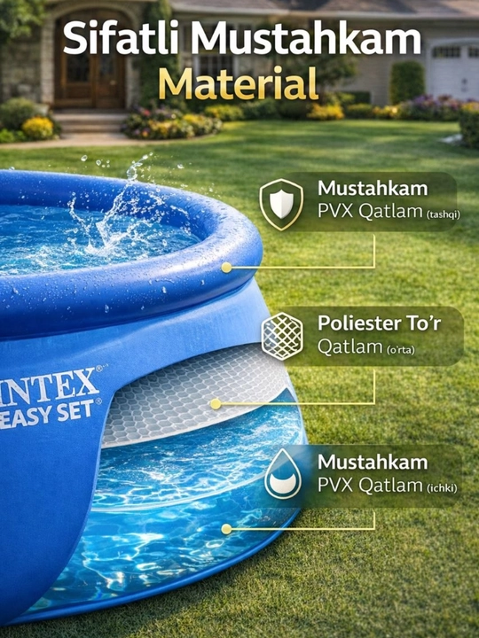 INTEX Easy Set, 244×61 sm, shishirma basseyn