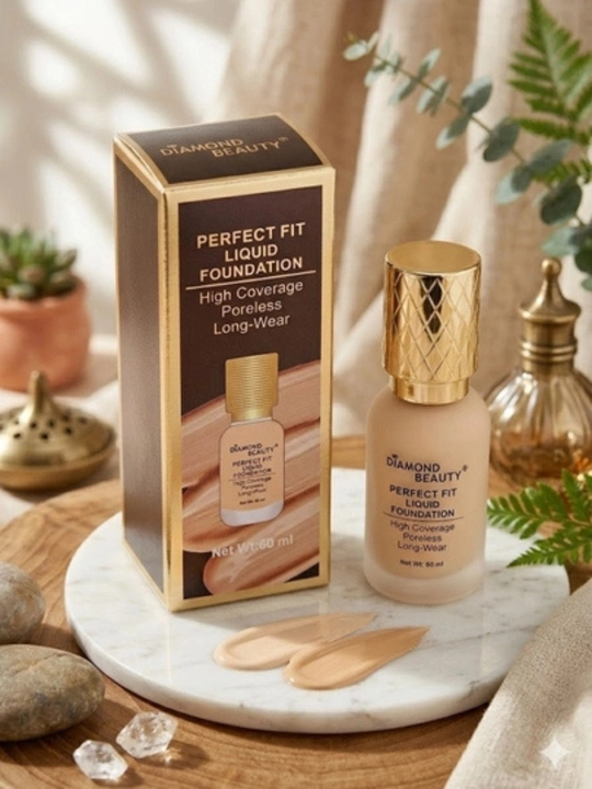 Тональный крем Diamond Beauty для лица, стойкий и эффективно очищающий поры