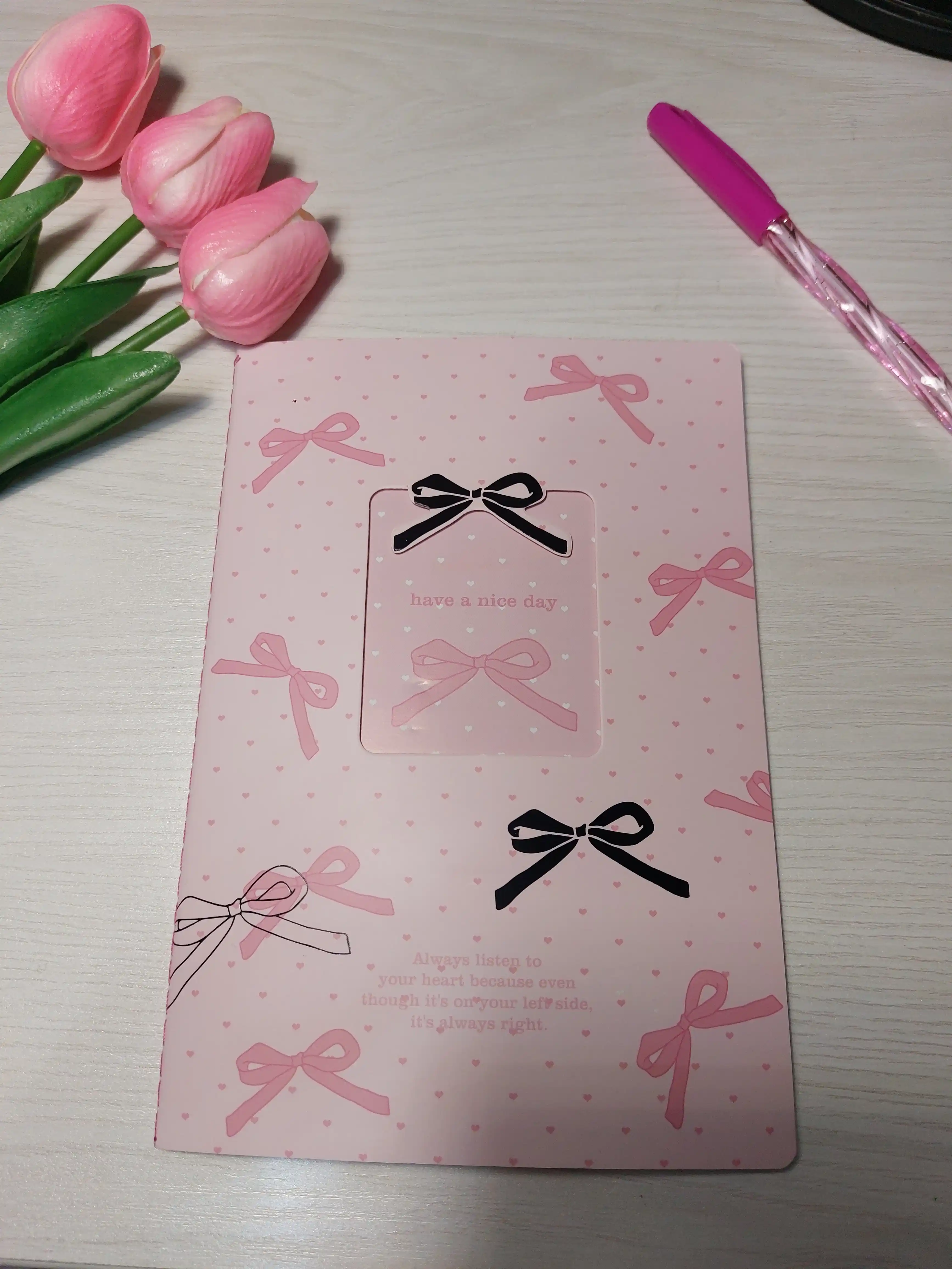 Estetik blaknot, pintrest daftar bantikli, A5 format, 40 varoq