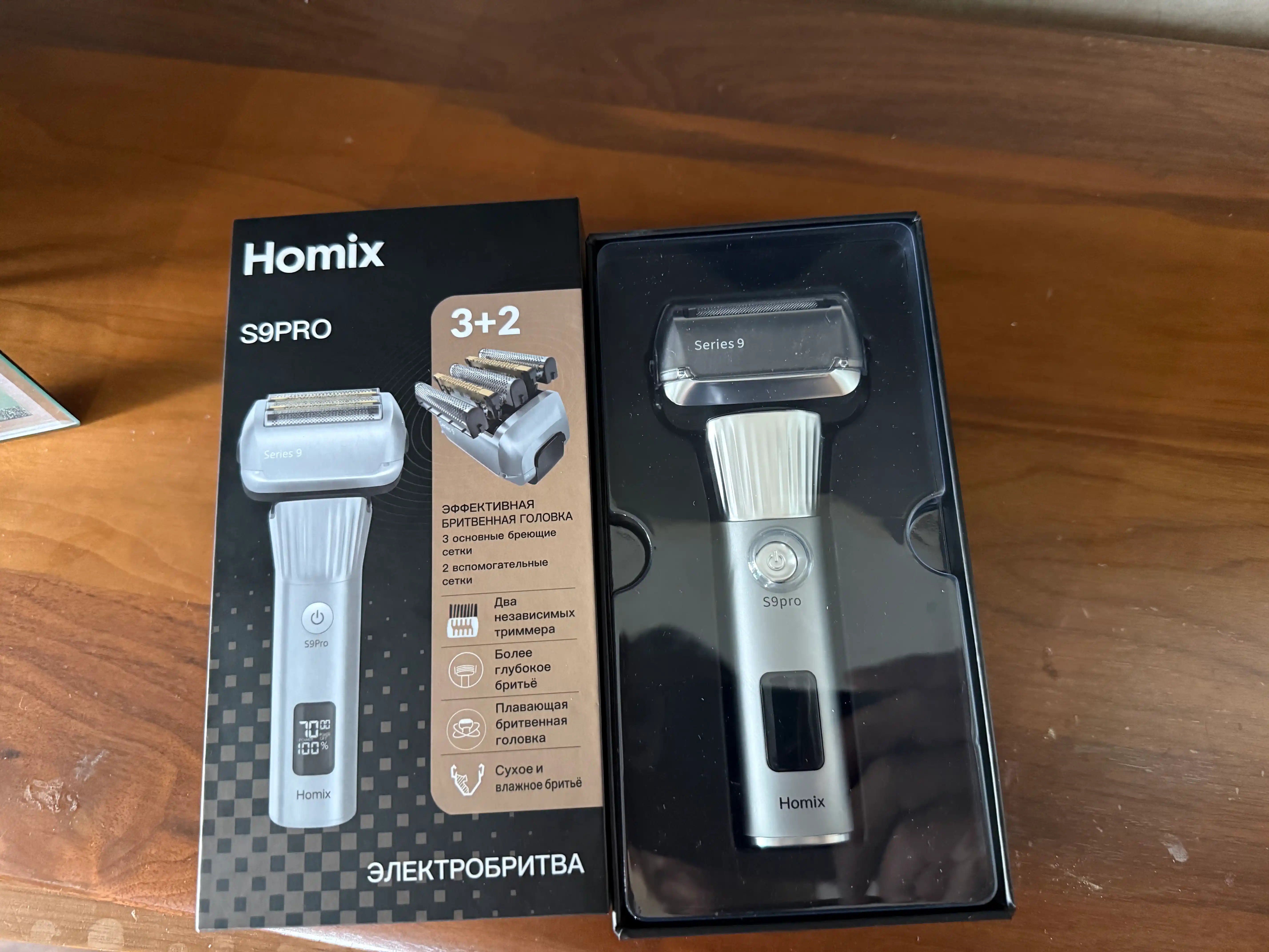 Homix elektr britva, nam va quruq soqol olish, 3D suzuvchi boshchalar, suvga chidamli IPX7