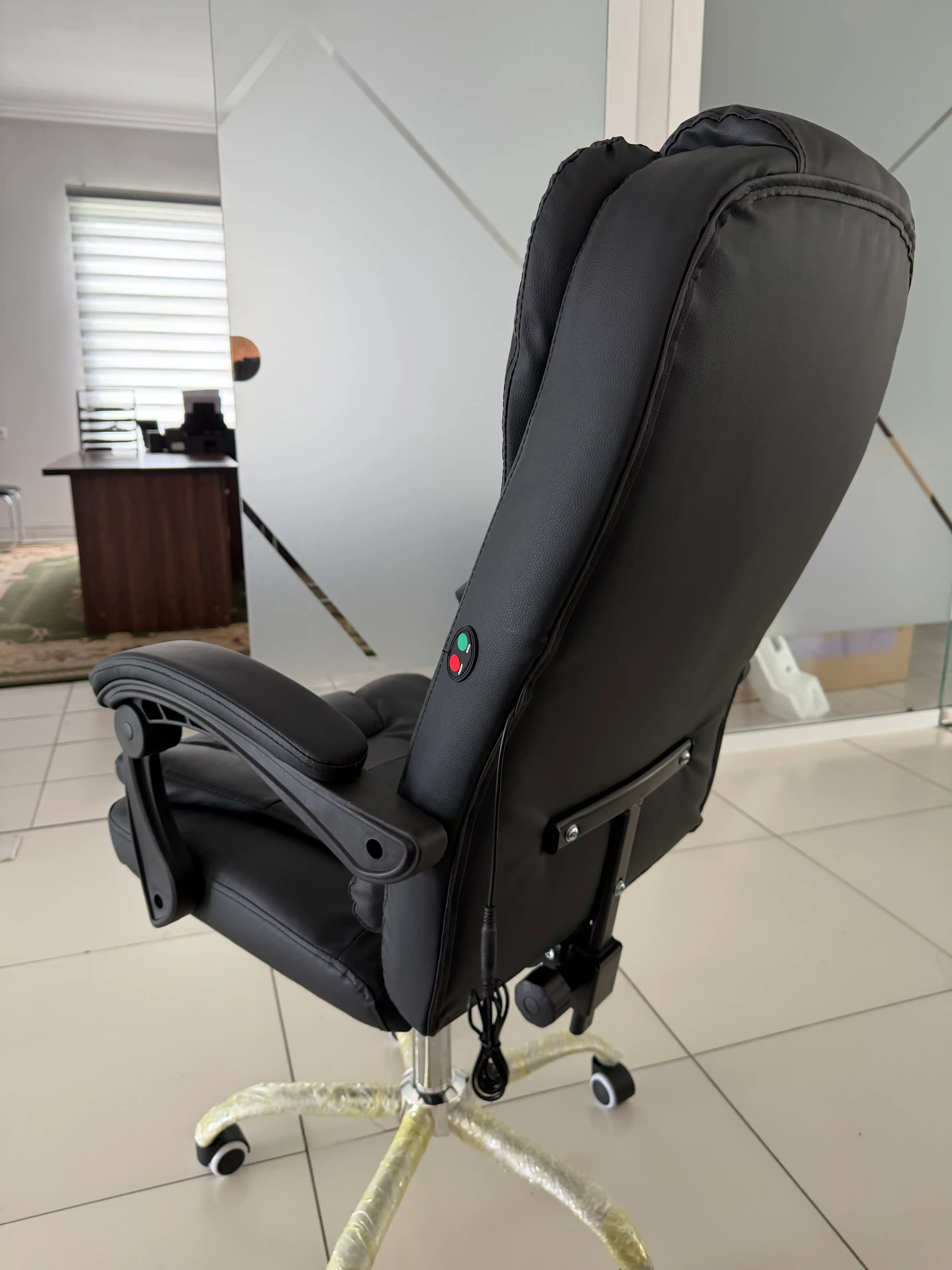 Uy va ofis uchun bel tayanchiga ega ergonomik kompyuter kreslosi
