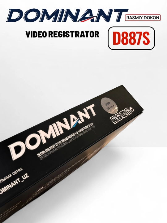 Видеорегистратор Dominant D887S Wifi 4К ultra hd 3 камеры 360 ГРАДУС