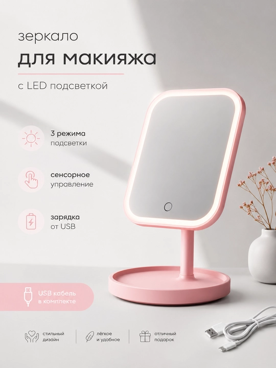 Oyna - LED yoritgichli makiyaj oynasi - 
