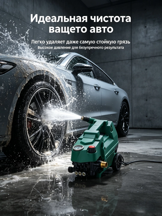 1800Vt/2200Vt yuqori bosimli avtomobil yuvish mashinasi