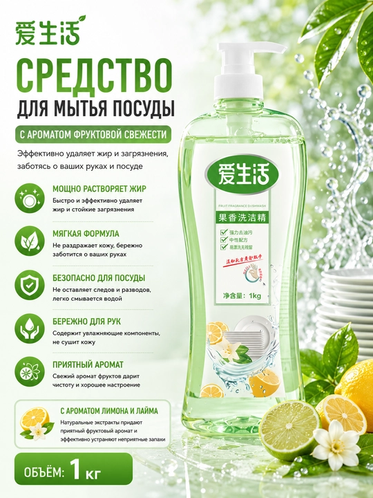 ILiFE mevali xushbo'y kir yuvish vositasi - 