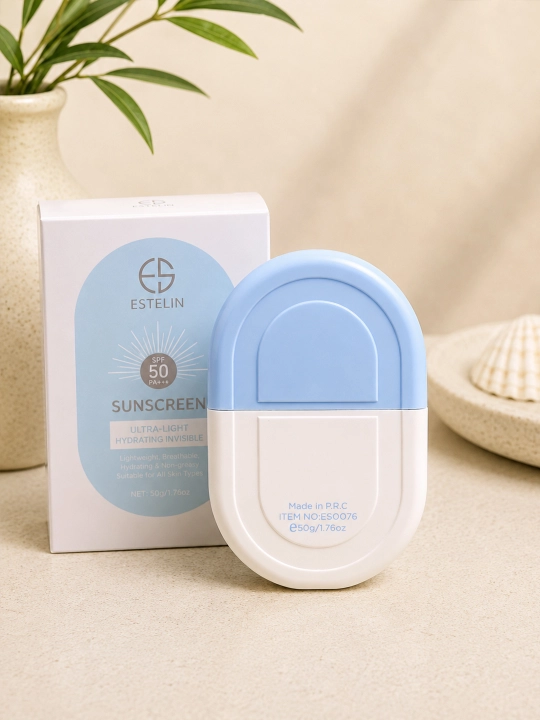 Estelin SPF 50+ PA+++ Quyoshdan saqlovchi namlantiruvchi krem, 50 ml