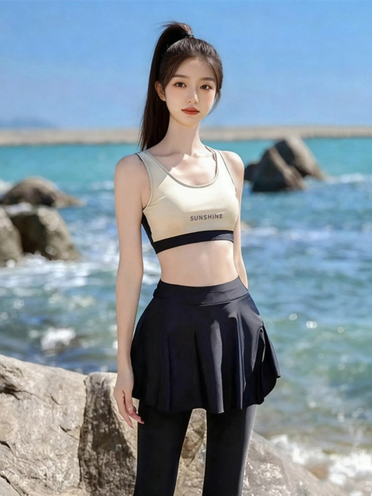Ayollar cho'milish kiyimi Razmer 40kg-80kg gacha, burkini, 2 qismli