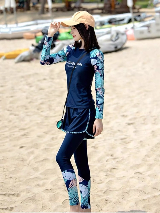 Ayollar cho'milish kiyimi Razmer 40kg-80kg gacha, burkini, 2 qismli