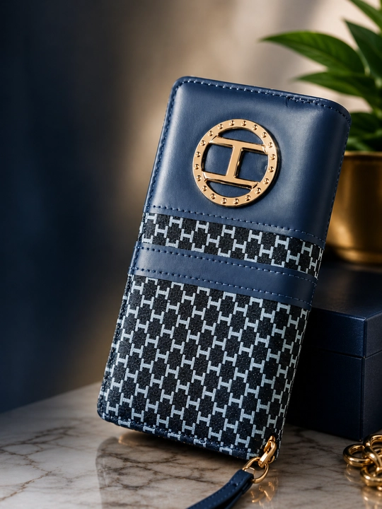 Ayollar hamyoni va portmone — zamonaviy qora clutch, kundalik aksessuar - 