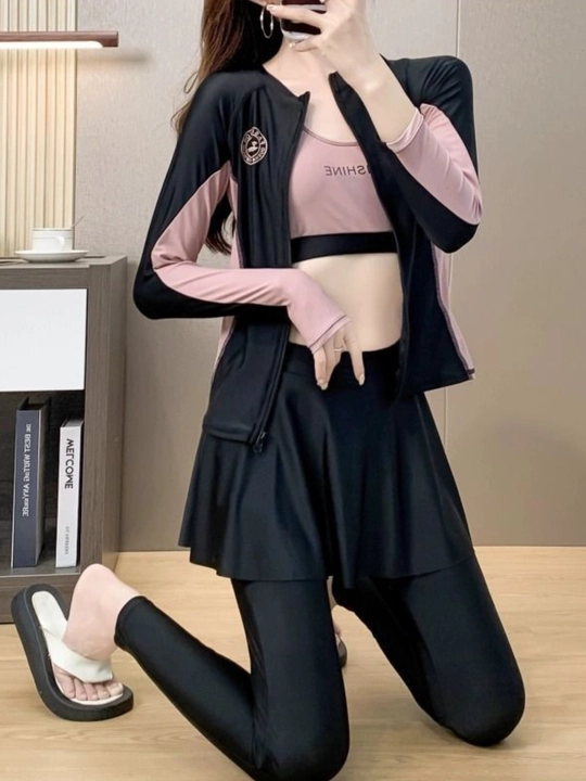 Ayollar cho'milish kiyimi Razmer 40kg-80kg gacha, burkini, 2 qismli