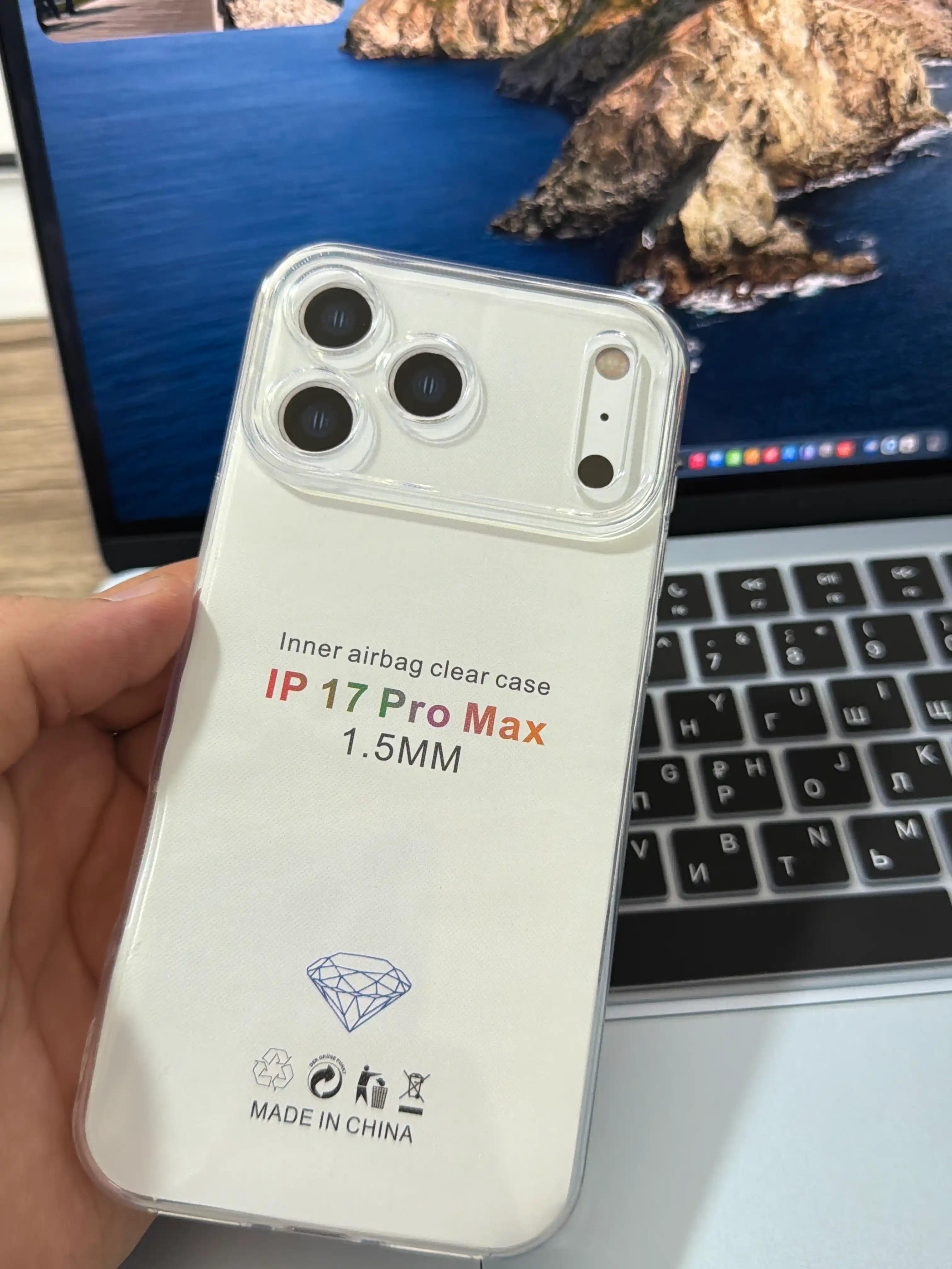 G'ilof iPhone 6s, 7, 8, SE, XS, 11, 12, 13, 14, 15, 16, 17 Pro, Max, Plus, Mini, Air shaffof