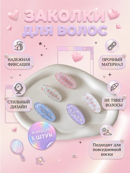 Заколки для волос - 
