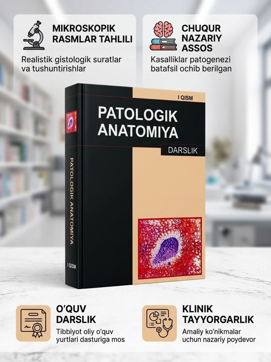 Медицинская книга «Патологическая анатомия» М.С. Абдуллаходжаева. Для медицинских вузов - 