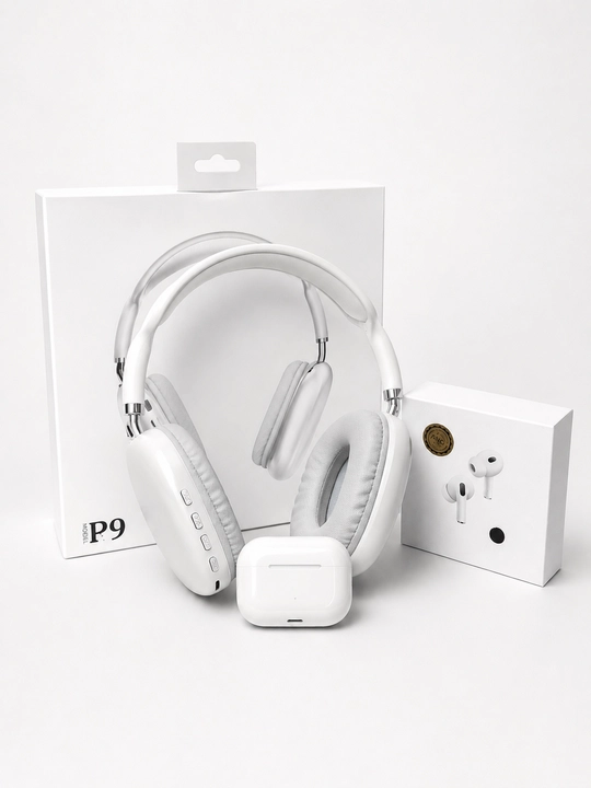 Simsiz Bluetooth quloqchinlar P9, mikrofonli, to'liq o'lchamli