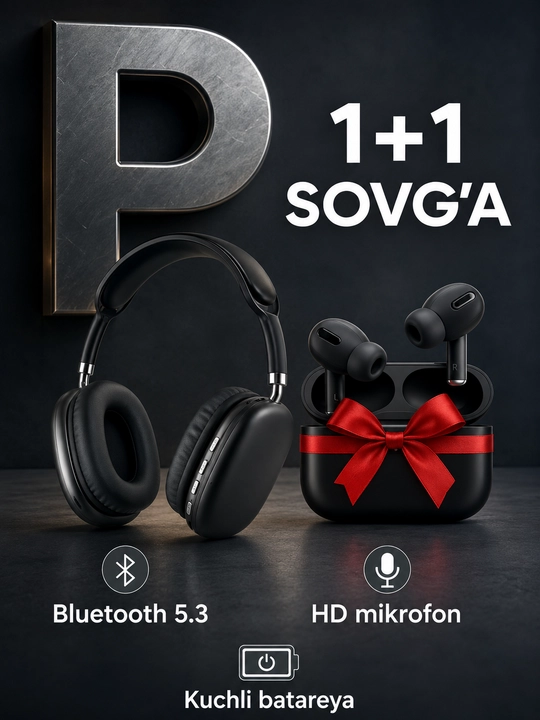 Беспроводные Bluetooth-наушники P9 с микрофоном, полноразмерные - 