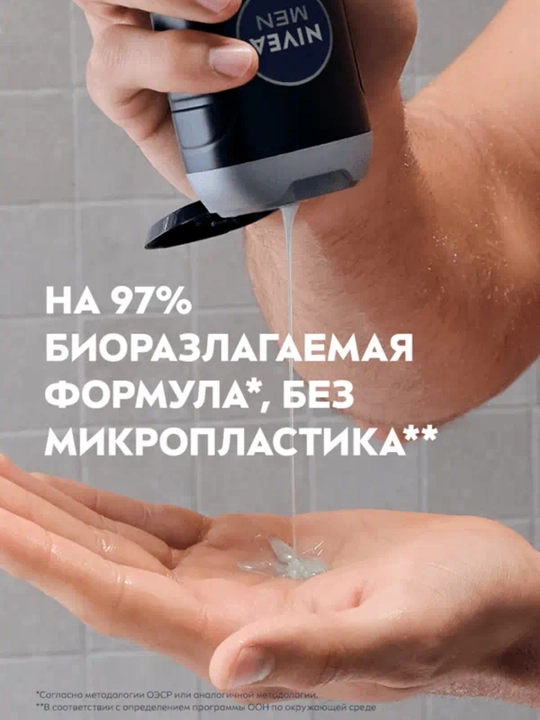 NIVEA гель для душа мужской Сила угля 250 мл