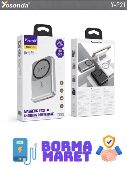 Yosonda Y-P21 Magnetic Power Bank sifat va qulaylik uyg'unligi