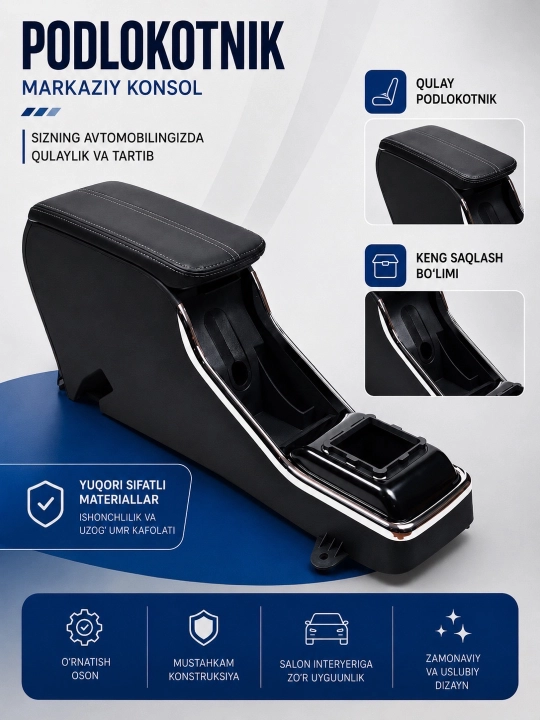 Chevrolet DAMAS Avtomobil uchun qo‘l tayanch BAR - 