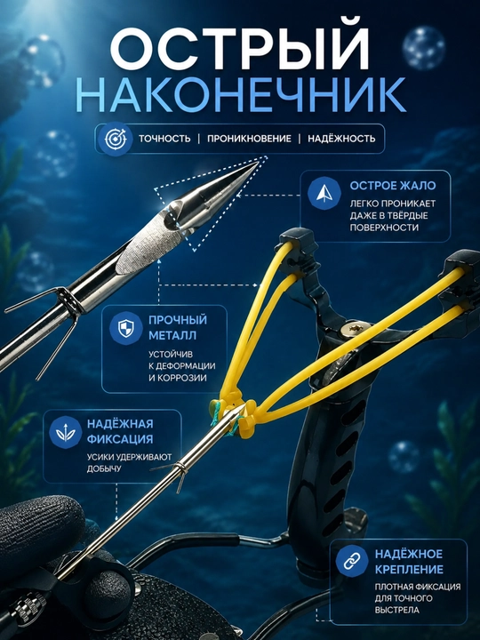 Гарпуны с выдвижными усами для рогатки